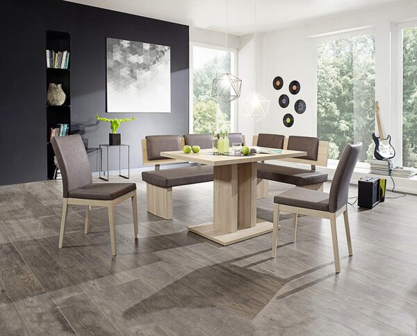 KOTNA KLOP, tekstil, leseni material siva, barve hrasta