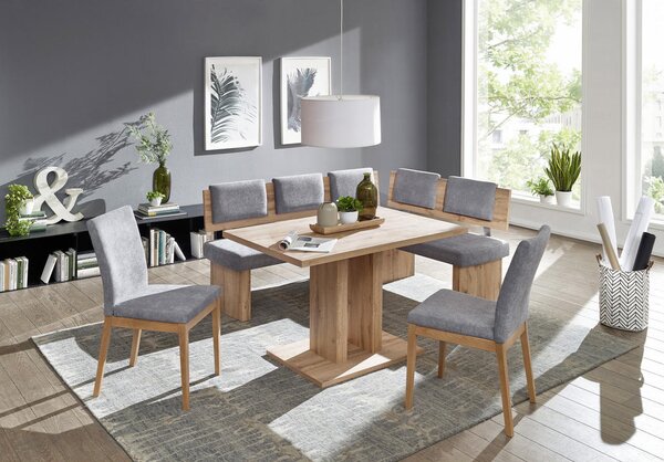 KOTNA KLOP, tekstil, leseni material siva, barve hrasta