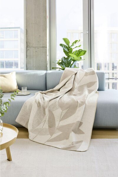 DEKORATIVNA ODEJA DECKE 140/200 cm bež