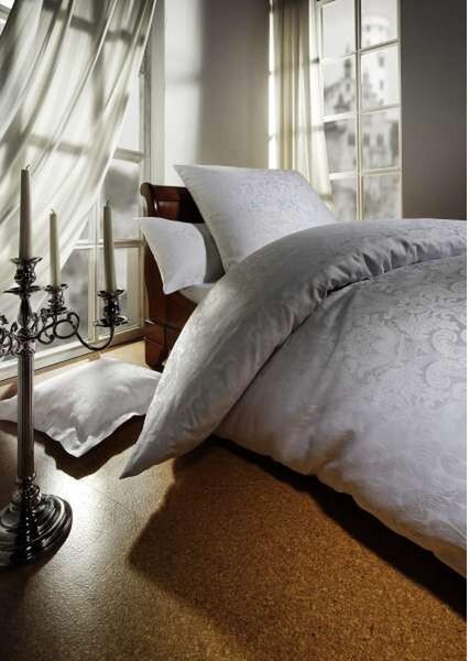 POSTELJNINA FLORENZ FLORENZ 140/200 cm damast bela