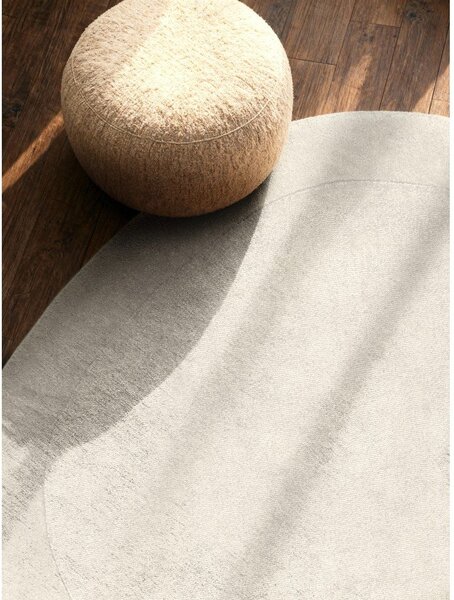 Kremno bela ročno tkana okrogla preproga iz mešanice volne ø 160 cm Kari Organic – Villeroy&Boch
