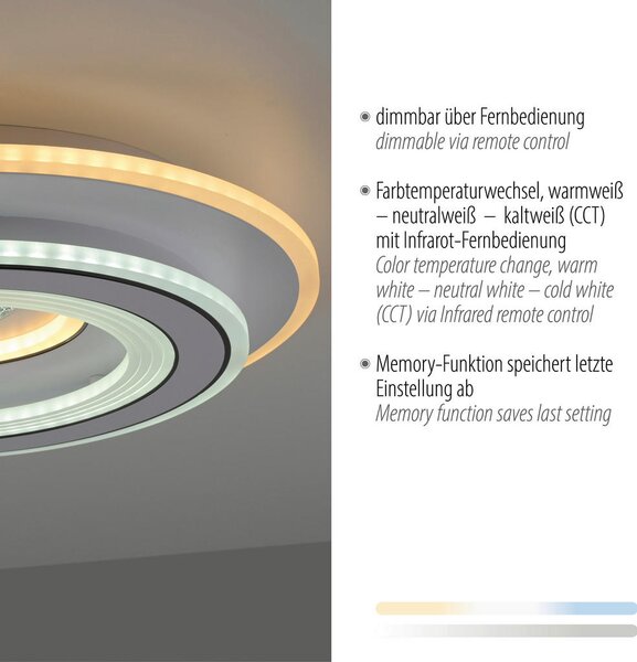 STROPNA LED-SVETILKA 38 W 3000-6500 K 230 V