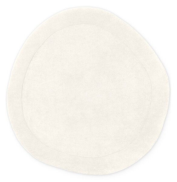 Kremno bela ročno tkana okrogla preproga iz mešanice volne ø 160 cm Kari Organic – Villeroy&Boch