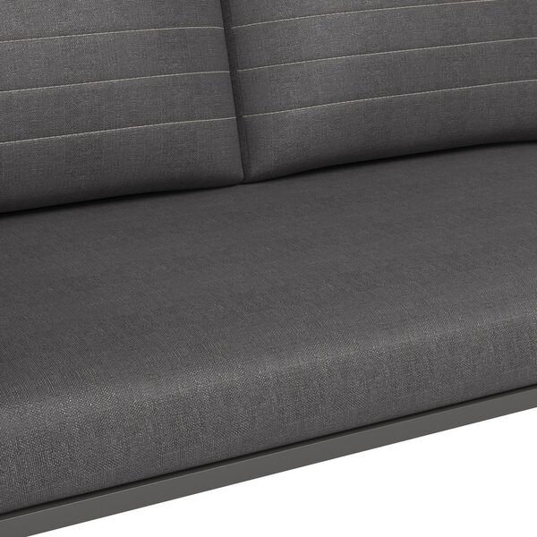 LOUNGE ZOFA tkanina aluminij