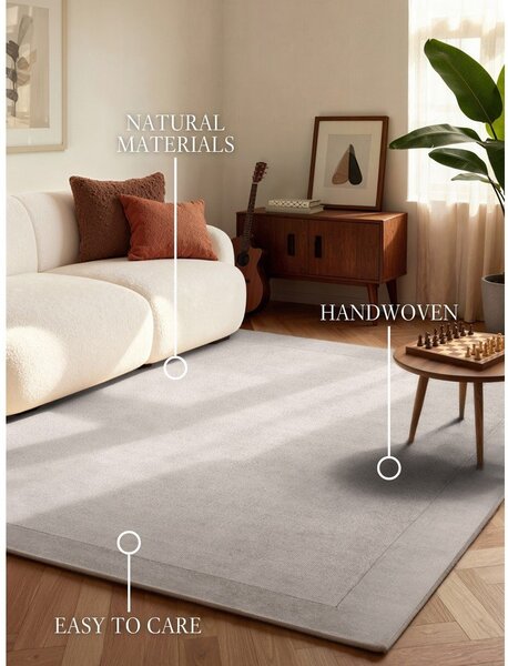 Siva ročno tkana preproga iz mešanice volne 120x180 cm Kari – Villeroy&Boch