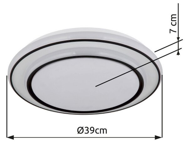 STROPNA LED-SVETILKA LOGAN 1400 lm 3000 K 230 V