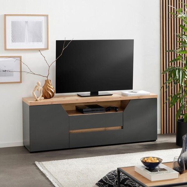 TV MIZICA antracit, hrast artisan