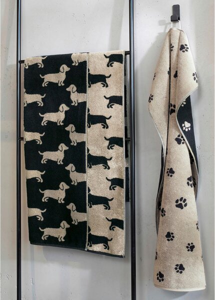 BRISAČA ZA TUŠIRANJE We love dogs črna 80/150 cm
