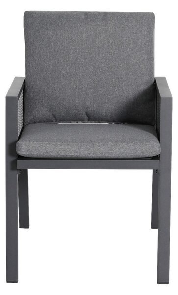 LOUNGE NASLANJAČ tkanina aluminij