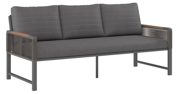 LOUNGE ZOFA tkanina aluminij