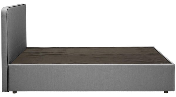 POSTELJA Z VZMETNICO 140 cm x 200 cm , svetlo siva