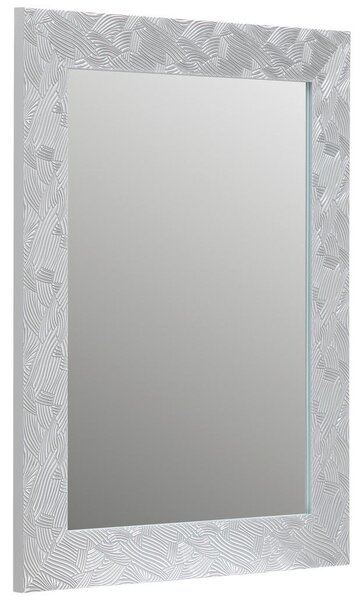 STENSKO OGLEDALO, 55/70/2 cm umetna masa, steklo, leseni material