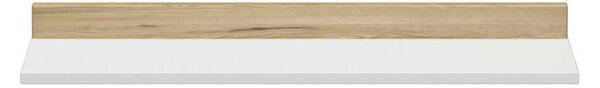 STENSKI REGAL 94,8/8,2/22,5 cm bela, barve hrasta