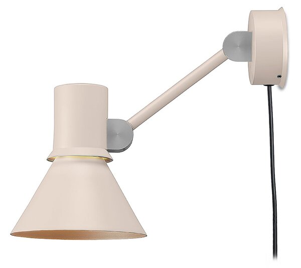 Anglepoise stenska svetilka tipa 80 W2, bež, Ø 15 cm, vtič, zatemnjen, Bež, Dnevna soba / jedilnica, Aluminij, Dizajn