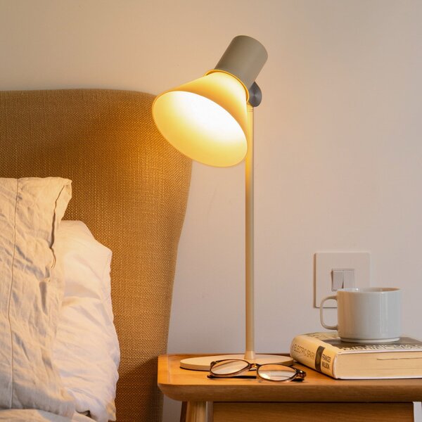 Anglepoise Namizna svetilka tipa 80 T1, bež, 48 cm, steklo, Bež, Dnevna soba / jedilnica, Aluminij, Dizajn