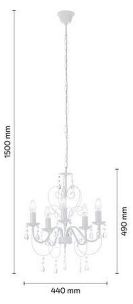 LESTENEC Crisi 44/44/150 cm E14