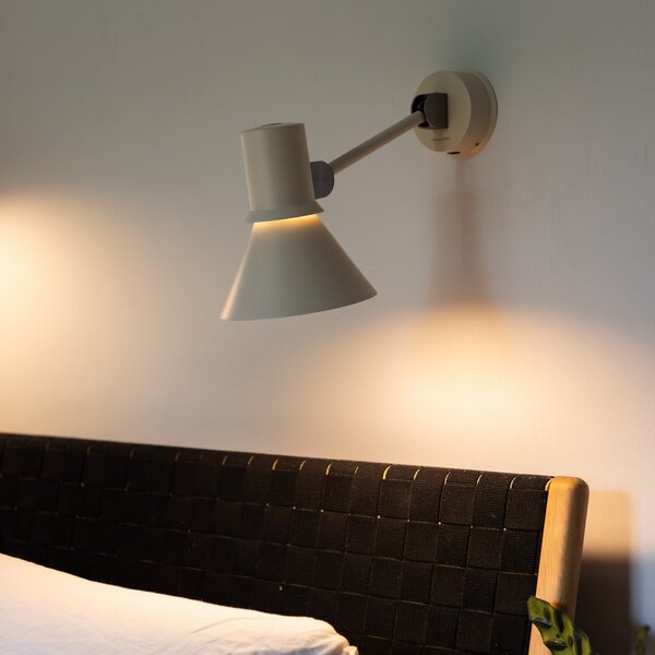 Anglepoise stenska svetilka tipa 80 W2, bež, Ø 15 cm, kovina, zatemnjen, Bež, Dnevna soba / jedilnica, Aluminij, Dizajn
