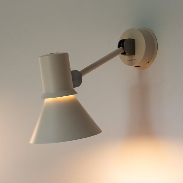 Anglepoise stenska svetilka tipa 80 W2, bež, Ø 15 cm, kovina, zatemnjen, Bež, Dnevna soba / jedilnica, Aluminij, Dizajn