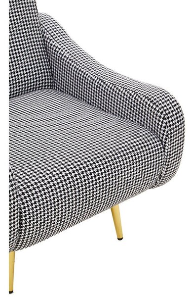 Črno-bel fotelj Holli – Premier Housewares