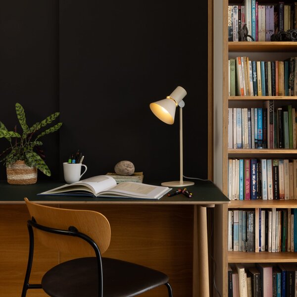 Anglepoise Namizna svetilka tipa 80 T1, bež, 48 cm, kovina, Bež, Dnevna soba / jedilnica, Aluminij, Dizajn