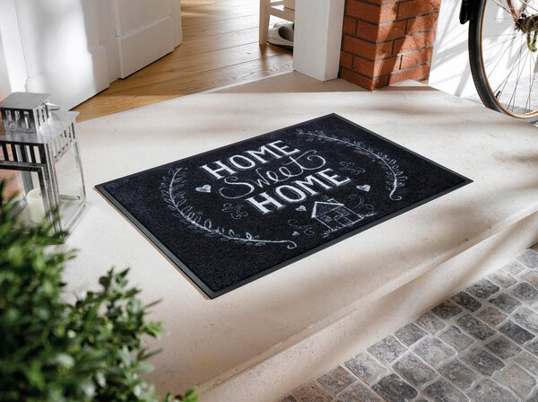 PREDPRAŽNIK Chalky Home 50/75 cm potiskano bela, temno siva