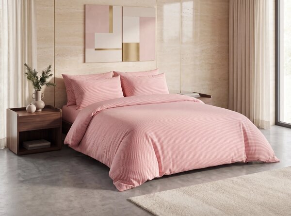 Bombažna posteljnina LINIE PINK roza Dimenzije posteljnine: 70 x 90 cm | 140 x 200 cm