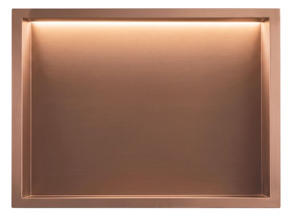Kopalniška nišna polica LED 30x45 Brush Copper