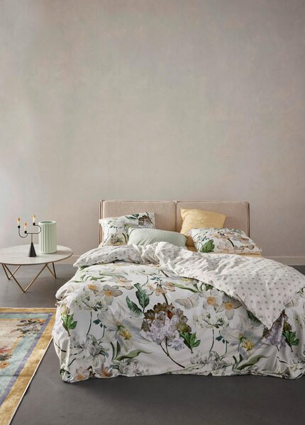 POSTELJNINA ROSALEE 135/200 cm saten bela