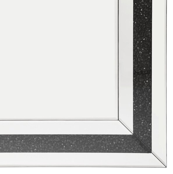 STENSKO OGLEDALO, 160/60/2,3 cm steklo, leseni material