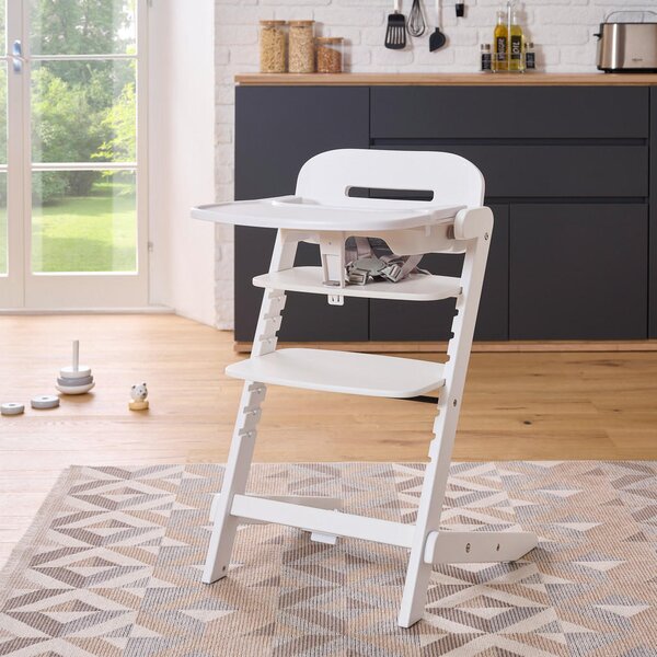 STOLČEK ZA HRANJENJE Brunch 63/48,5/81 cm bela