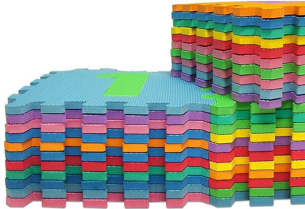 Penasta podloga za otroke PUZZLE, 86 kosov, večbarvna Spielwerk