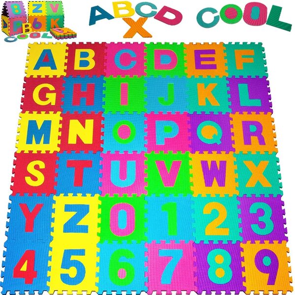 Penasta podloga za otroke PUZZLE, 86 kosov, večbarvna Spielwerk