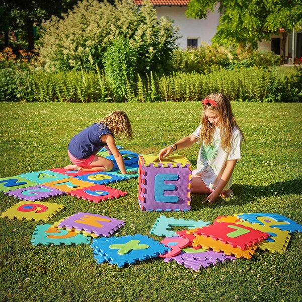 Penasta podloga za otroke PUZZLE, 86 kosov, večbarvna Spielwerk