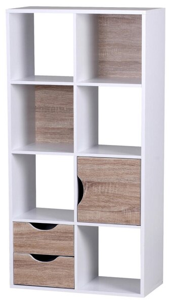REGAL 60/120/29 cm bela, barve hrasta