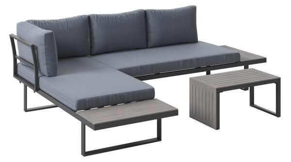 LOUNGE GARNITURA tkanina aluminij