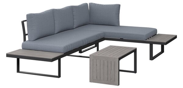 LOUNGE GARNITURA tkanina aluminij