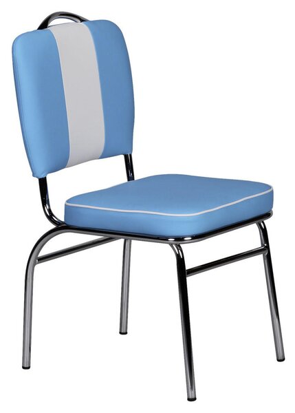 STOL, umetna masa modra, bela