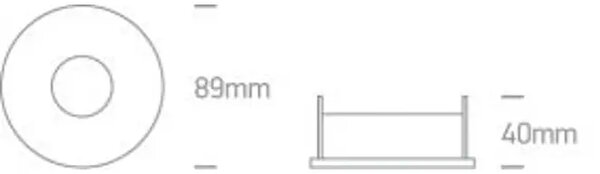 VGRADNA SVETILKA 1×GU10/50W/MR16/230V IP20 BELA DM11105E/W#
