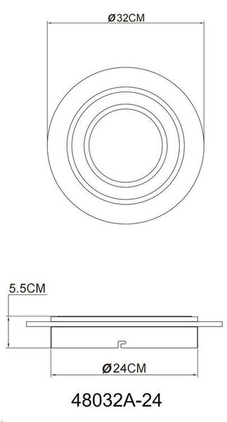 STROPNA LED-SVETILKA Jayden 3000 K 230 V