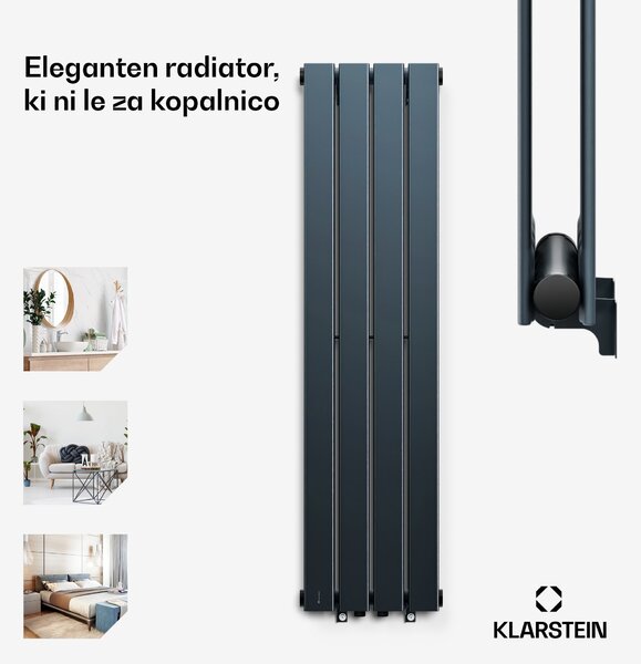 Blumfeldt Ontario, radiator, 30 x 120, priključitev 1/2", namestitev na steno, 733 W