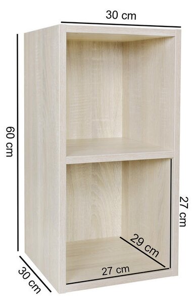 REGAL 30/60/30 cm barve hrasta