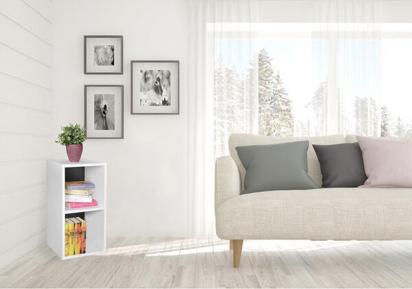 REGAL 30/60/30 cm črna, bela