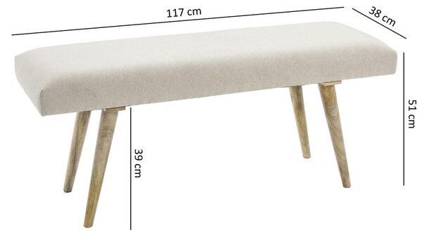 KLOP BREZ NASLONA, les, tekstil bež