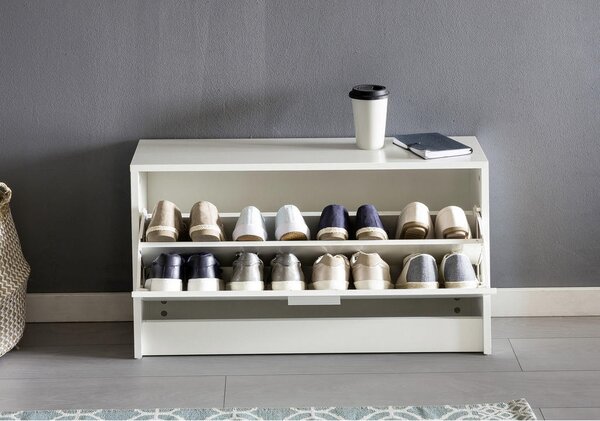 OMARA Z LOPUTAMI ZA ČEVLJE bela