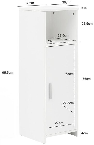 SREDNJE VISOKA OMARA 30/95,5/30 cm