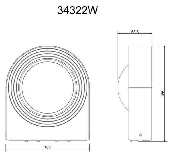 ZUNANJA LED-SVETILKA OKO 16/6,6 cm