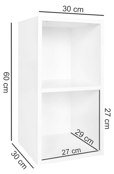 REGAL 30/60/30 cm bela