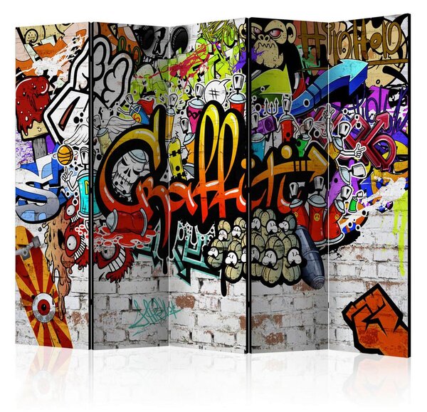 Artgeist Paravan Colourful Style I, 5-Delni, Enostranski
