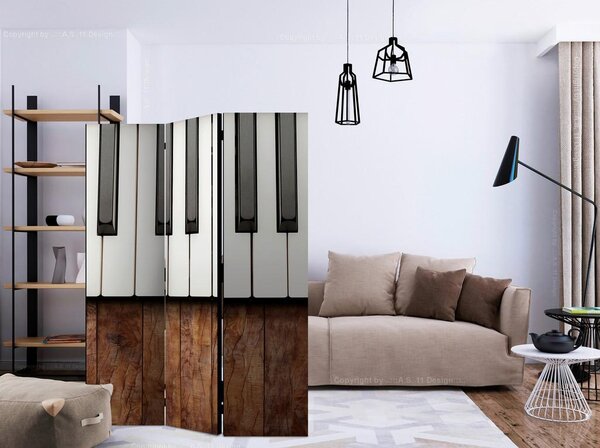 Artgeist Paravan Inspired By Chopin, 3-Delni, Dvostranski