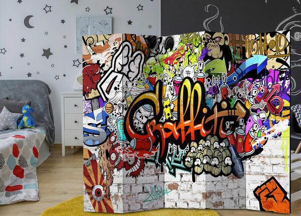 Artgeist Paravan Colourful Style I, 5-Delni, Enostranski